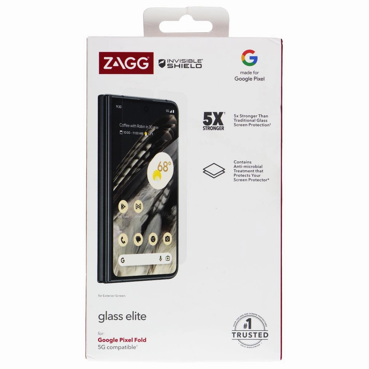 ZAGG InvisibleShield Glass Elite Screen Protector for Google Pixel Fold Shock Resistant Film