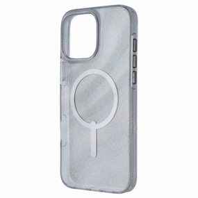 ZAGG Milan Snap Case for MagSafe for iPhone 16 Pro Max - Clear/Glitter Swirl Durable Quality