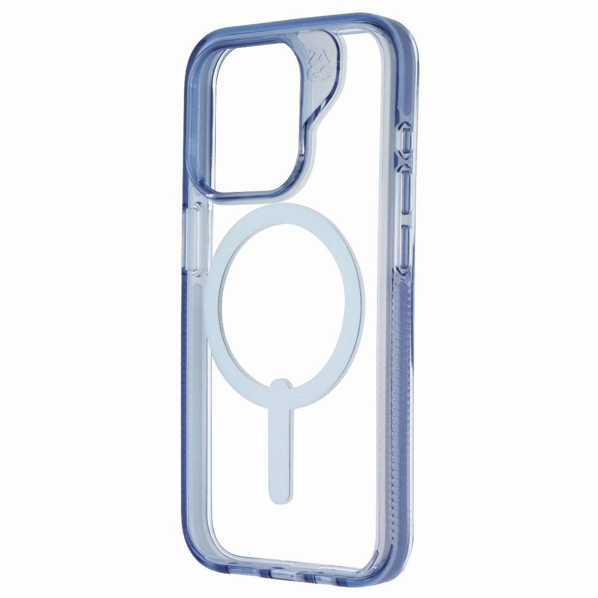 Smooth Lining ZAGG Santa Cruz Snap Case for MagSafe for Apple iPhone 15 Pro - Clear/Blue