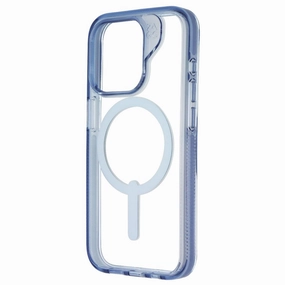 Minimal Texture Layer Stylish Detailing ZAGG Santa Cruz Snap Case for MagSafe for Apple iPhone 15 Pro - Clear/Blue