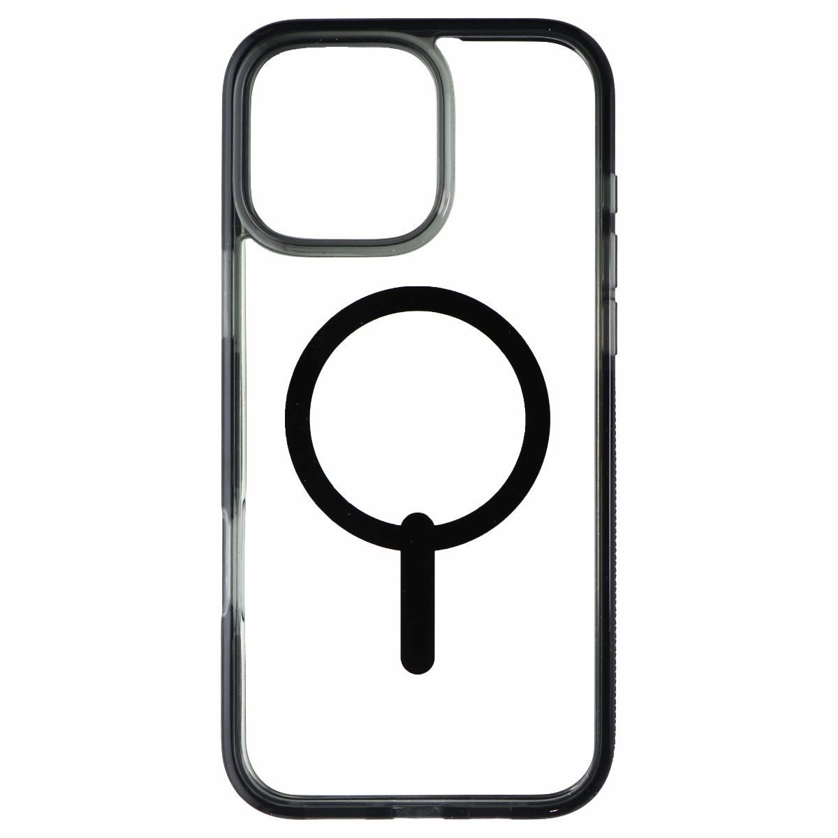 Subtle design Hybrid Protection ZAGG Santa Cruz Snap Case for MagSafe for Apple iPhone 16 Pro Max - Black/Clear