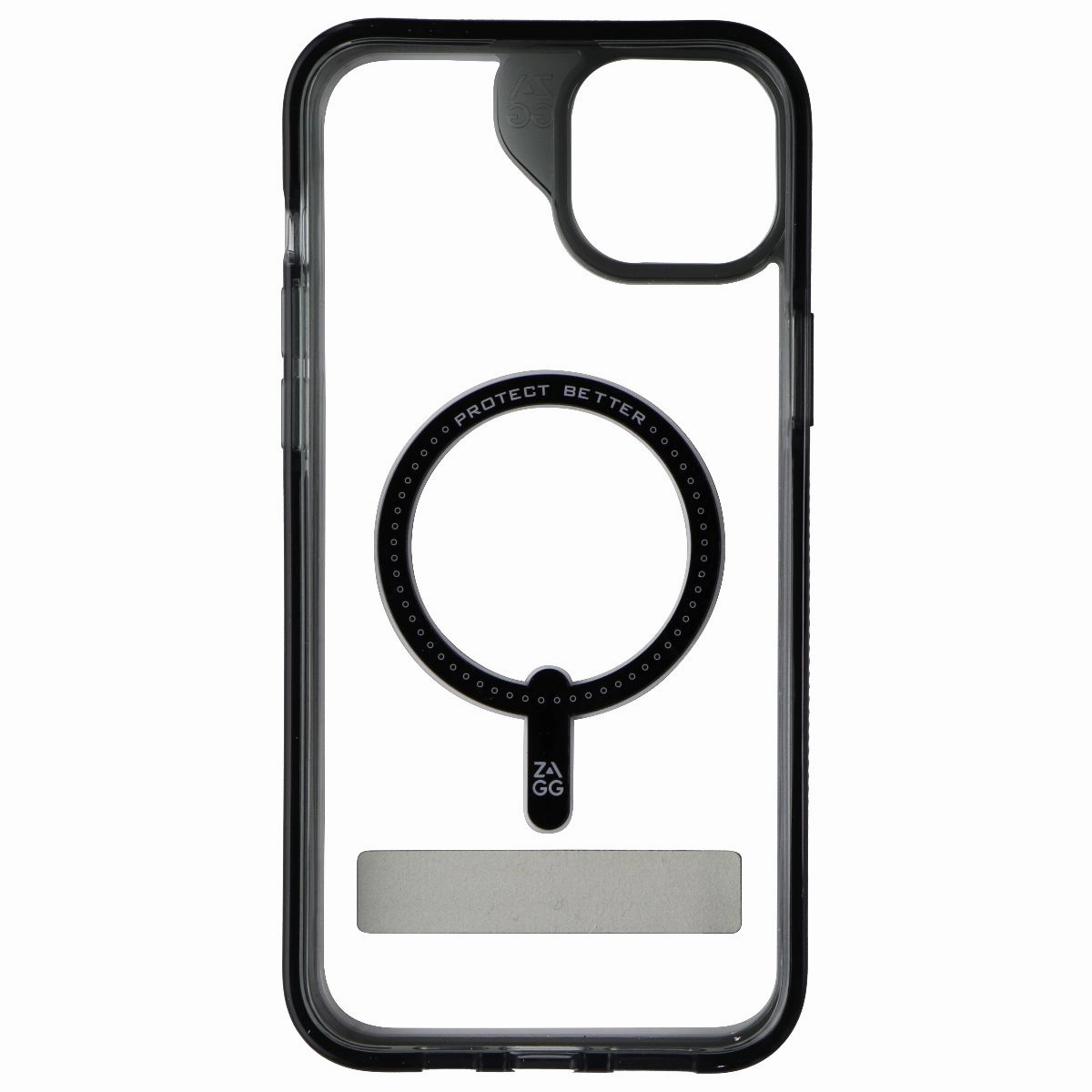 Ultra light ZAGG Santa Cruz Snap Kickstand Case for MagSafe for iPhone 15 Plus - Black