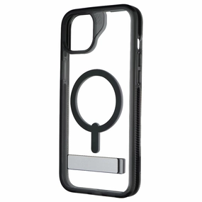 ZAGG Santa Cruz Snap Kickstand Case for MagSafe for iPhone 15 Plus - Black Rugged Build Outdoor Adventure