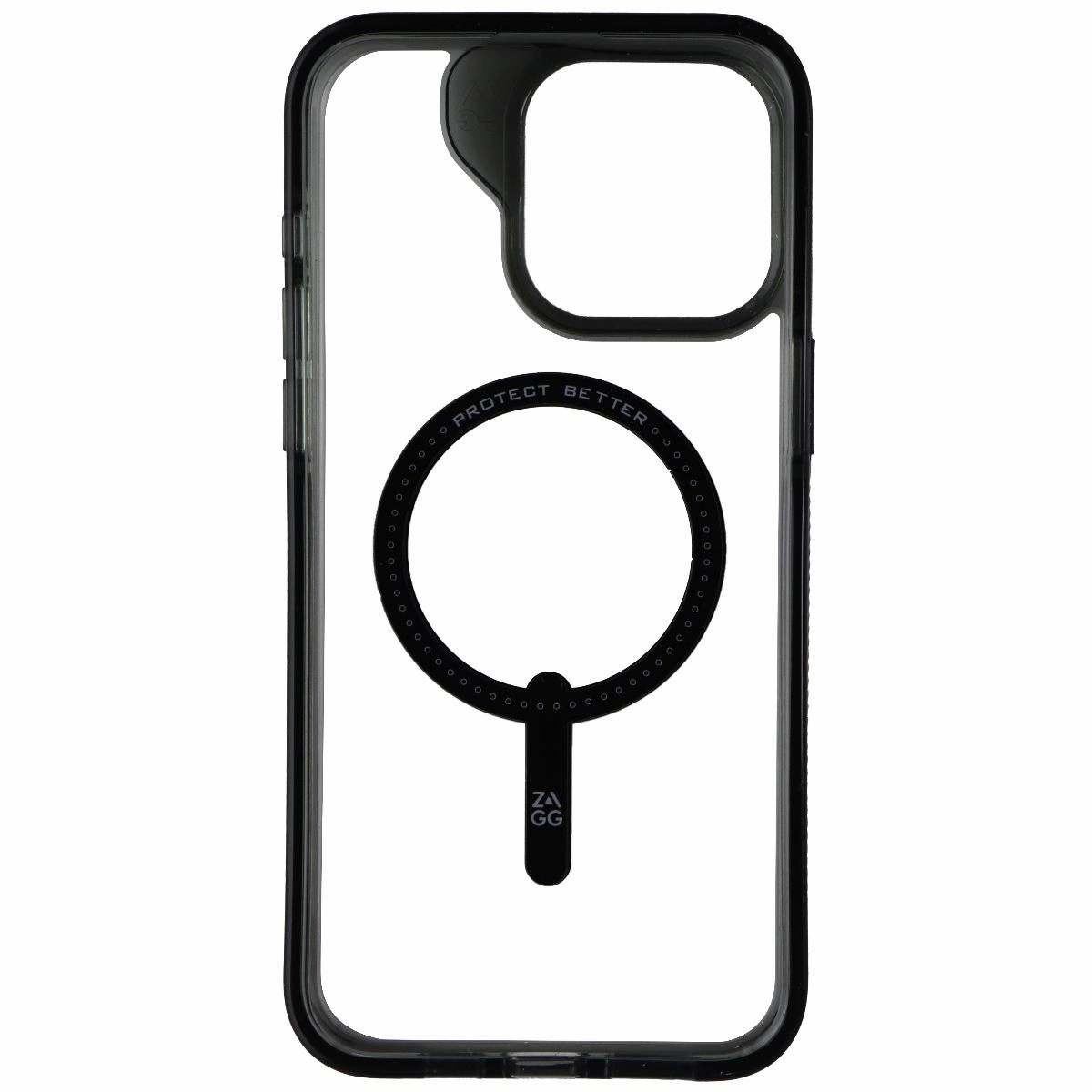 ZAGG Santa Cruz Snap Series Case for Apple iPhone 15 Pro Max - Clear/Black Minimal Comfort