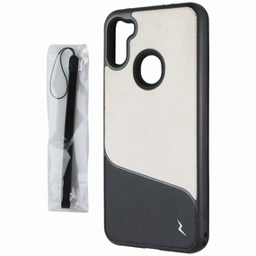 ZIZO Division Series Case for Samsung Galaxy A11 - Saffiano Blush (Black/Pink) Smooth Feel Surface Elegant Touch