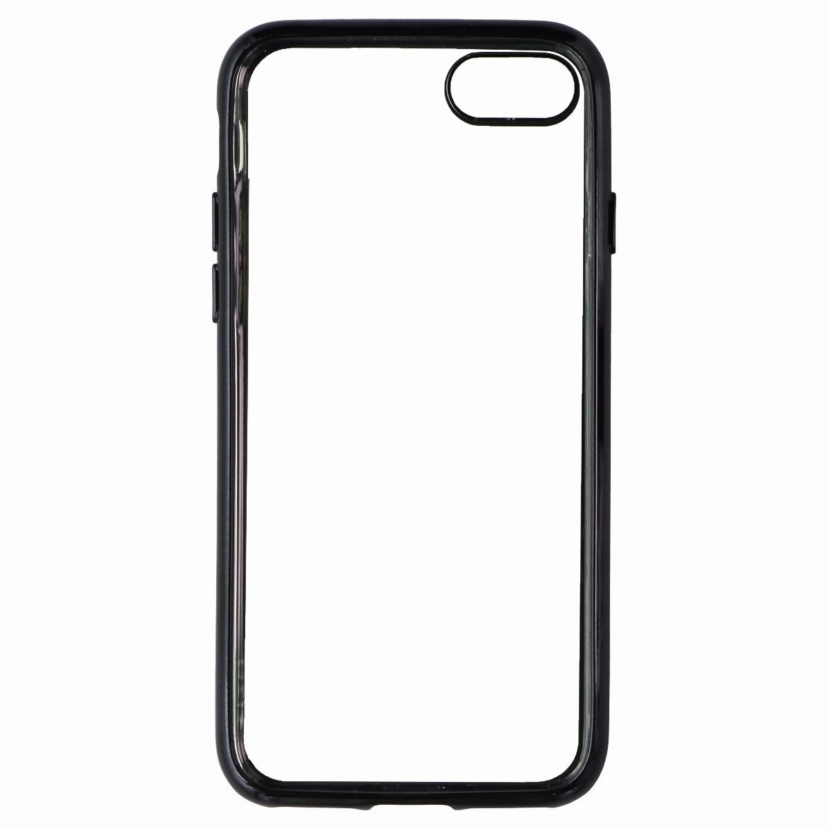 Zizo Refine Series Case for Apple iPhone SE (3rd & 2nd Gen)/ 8 / 7 - Clear/Black Soft Shape Cushioned Edge