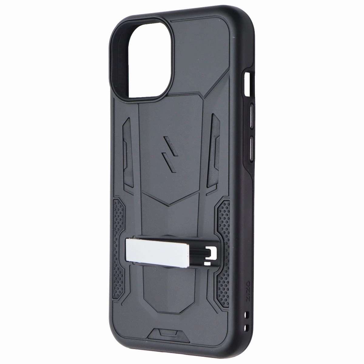 Zizo Transform Series Case with Kickstand for iPhone 16e/15/14/13 - Black Smooth Finish Touch